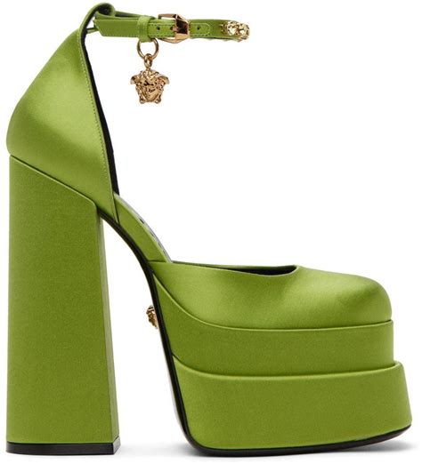 versace green heels|versace heels 2021.